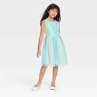 Girls' Sequin Tulle Sleeveless Dress - Cat & Jack