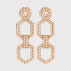 Sugarfix By Baublebar Stacked Drop Earrings With Pearls - Pearl, White