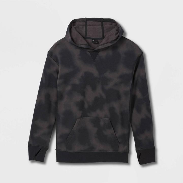 Boys' Fleece Hooded Sweatshirt - All In Motion Black Wash