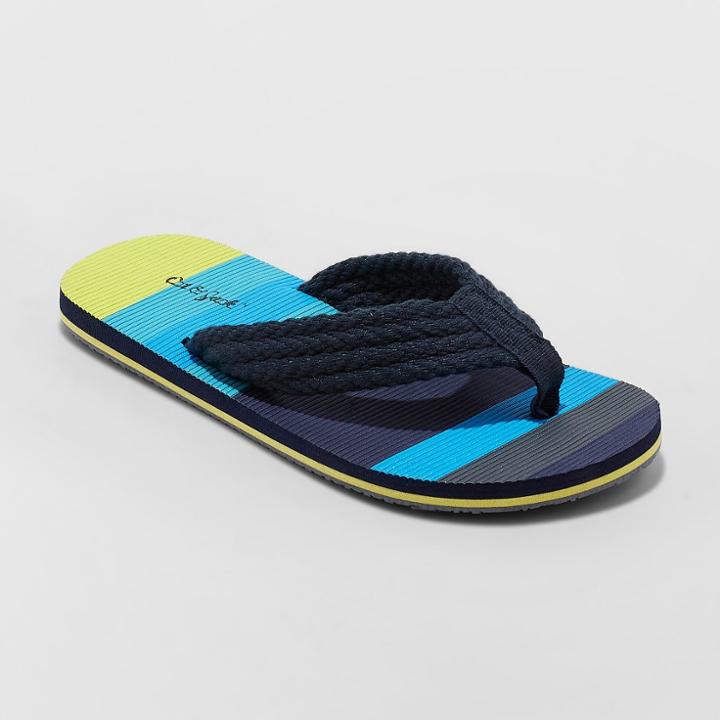 Boys' Logan Flip Flop Sandals - Cat & Jack Navy