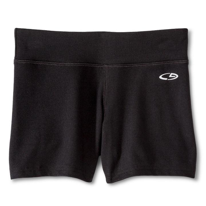 Girls' Performance Yoga Shorts - C9 Champion Black