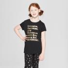Girls' Short Sleeve Unicorns Sprinkles Graphic T-shirt - Cat & Jack Black