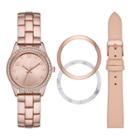 Women's Interchangeable Strap And Bezel Watch Set - A New Day Rose Gold, Women's,