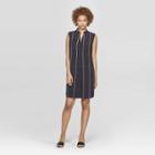 Women's Sleeveless Deep V-neck Tunic Dress - Prologue Black