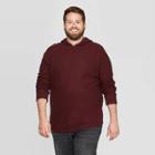 Men's Tall Casual Fit Pullover Hooded Sweatshirt - Goodfellow & Co Pomegranate Mystery Xlt, Red