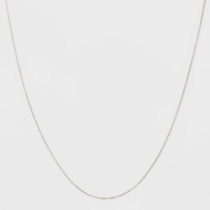 Target Sterling Silver Diamond Cut Link Chain Necklace - A New Day