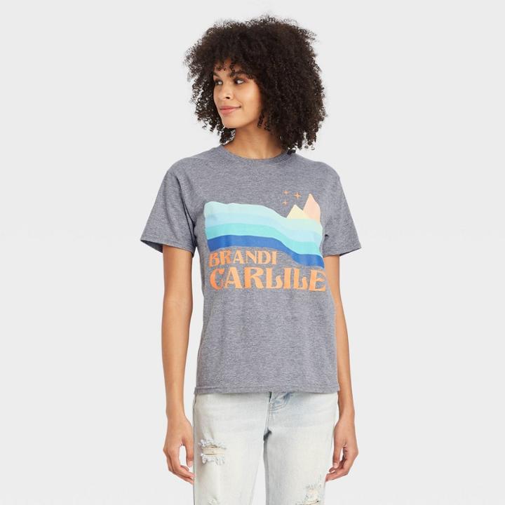 Merch Traffic Women's Brandi Carlile Short Sleeve Graphic T-shirt - Gray