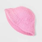 Girls' Knit Bucket Hat - Art Class Pink