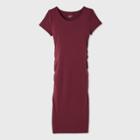 Short Sleeve T-shirt Maternity Dress - Isabel Maternity By Ingrid & Isabel Dark Red