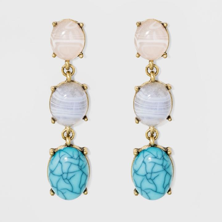 Sugarfix By Baublebar Gemstone Drop Earrings, Girl's,