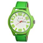 Men's Crayo Horizon Watch With Raised 3d Markers And Numbers - Green