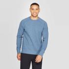 Men's Waffle Knit Crew Sweatshirt - C9 Champion Jeston Blue Heather S, Size: Small, Jeston Blue Grey