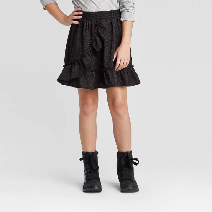 Girls' Animal Skirt - Art Class Black