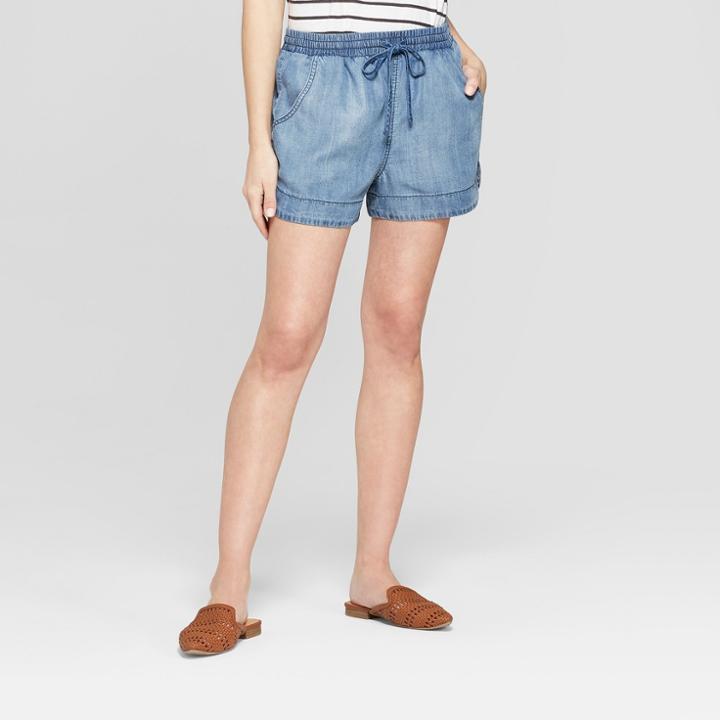 Women's Pull On Shorts - Universal Thread Light Wash