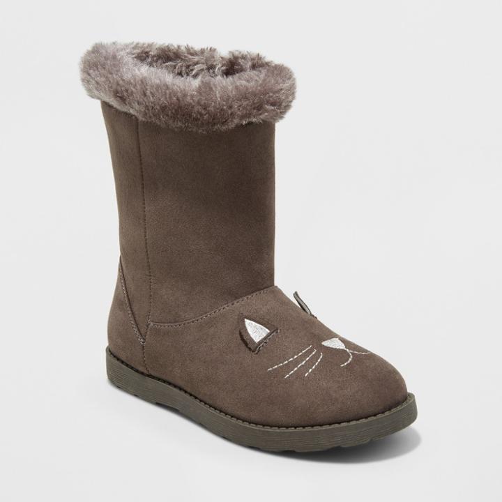 Girls' Rena Fashion Boots - Cat & Jack Gray