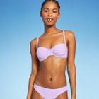 Juniors' Shirred Underwire Bikini Top - Xhilaration Lilac Purple