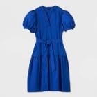 Women's Plus Size Short Sleeve Dress - Who What Wear Blue