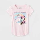 Girls' Minnie Mouse Never Stop Dreaming Short Sleeve Graphic T-shirt - Pink