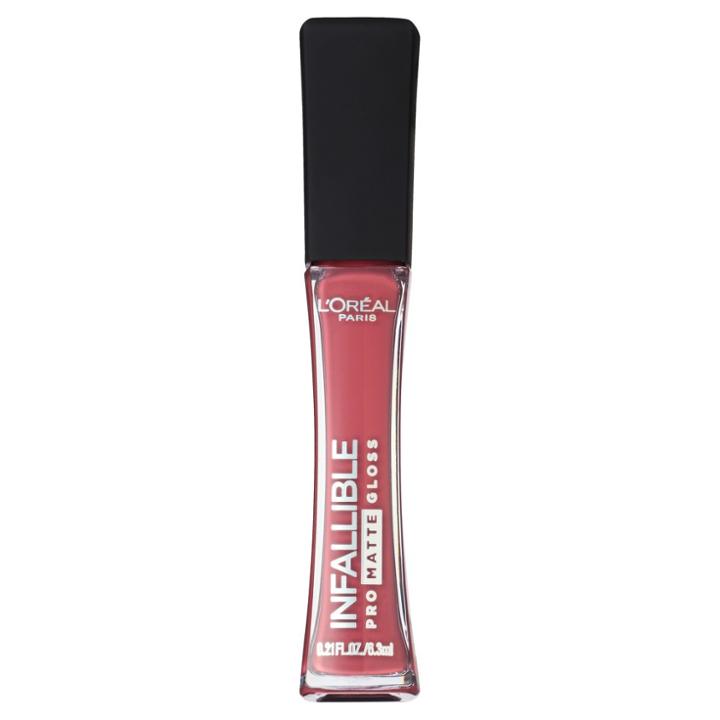 L'oreal Paris Infallible Pro-matte Lip Gloss 314 Nude Allude - 0.21 Fl Oz, Nude Allude