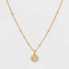 Distributed By Target Star And Moon Charm Short Necklace - Gold