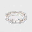 Stretch Bracelet Set 4ct - Universal Thread Silver, Women's