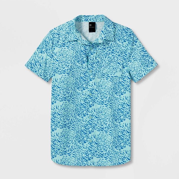 Boys' Short Sleeve Adventure Shirt - All In Motion Blue