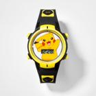 Boys' Pokemon Flashing Lcd Watch - Black, Boy's,