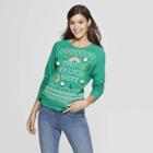 Women's This Is My Lucky Sweater Graphic Sweater - Modern Lux (juniors') - Green