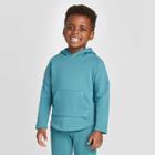 Toddler Boys' Pieced Ottoman Sweatshirt - Art Class Teal 12m, Toddler Boy's,