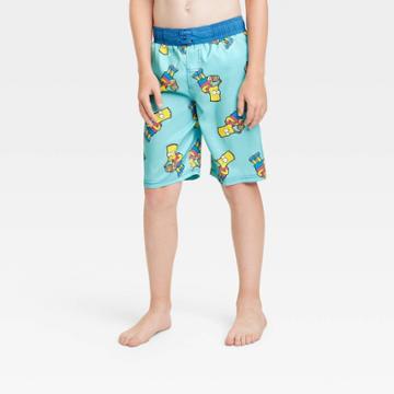 Boys' The Simpsons Trunks - Turquoise Blue