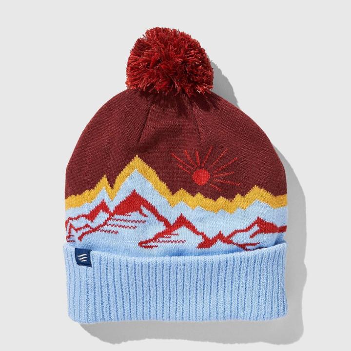 United By Blue Pom Beanie - Mahogany
