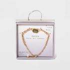 Silver Plated Gold Layered Chain Link Bracelet - A New Day Pyrite