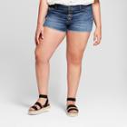 Women's Plus Size Jeans Shorts - Universal Thread Medium Wash