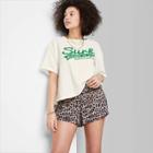 Women's Ascot + Hart Surf Short Sleeve Graphic T-shirt - Cream