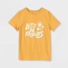 Boys' Adaptive Printed Short Sleeve T-shirt - Cat & Jack Mustard Yellow