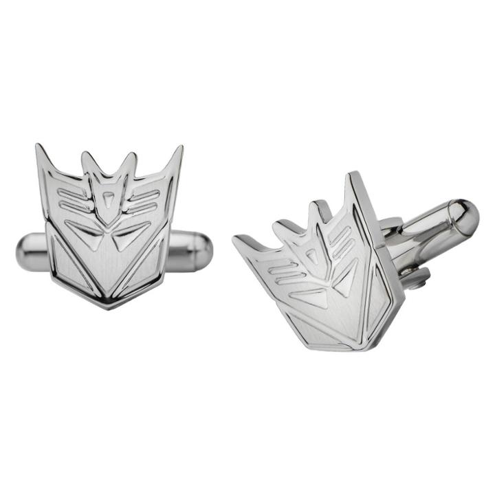 Men's Hasbro Transformers Decepticon Stainless Steel Cut Out Cufflinks