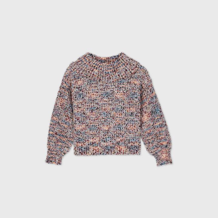 Girls' Chenille Sweater - Art Class White