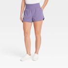 Women's High-rise Woven Shorts 3 - Joylab Purple