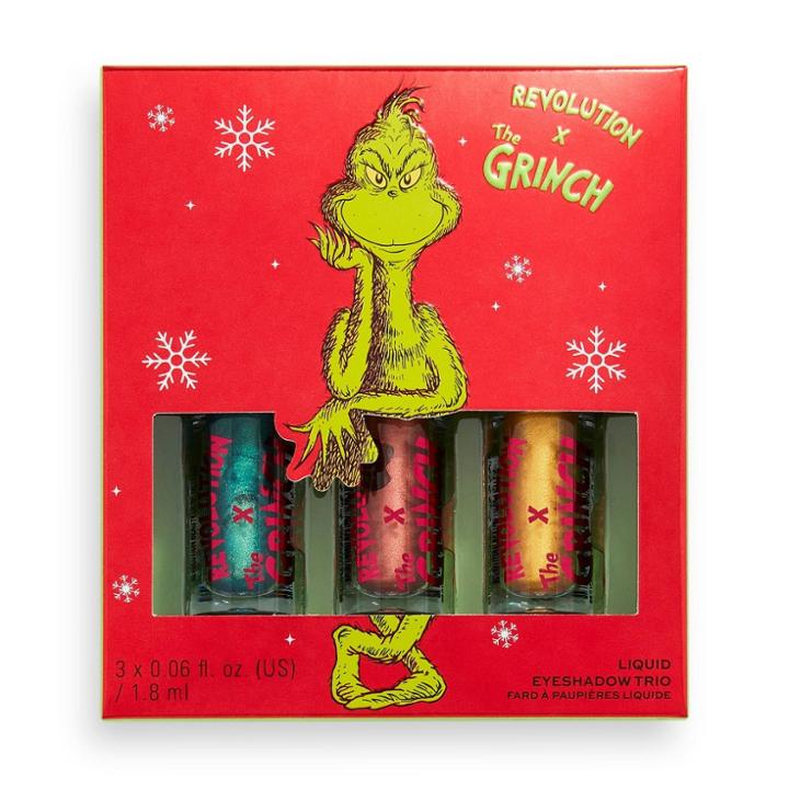 Makeup Revolution X The Grinch - Don't Give A Grinch Liquid Eyeshadow Set - 0.06 Fl Oz/3pc