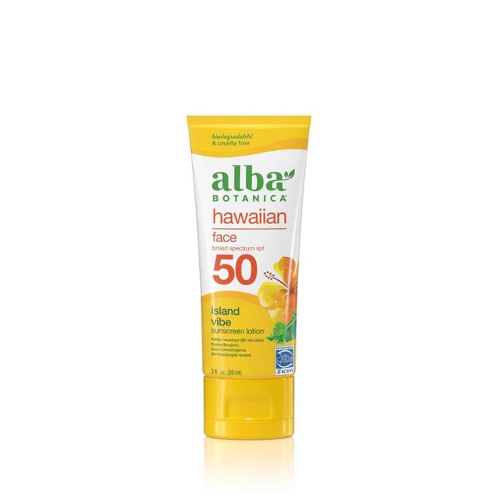 Alba Botanica Hawaiian Island Vibe Face Sunscreen Lotion -