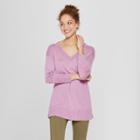 Women's V-neck Luxe Pullover - A New Day Orchid