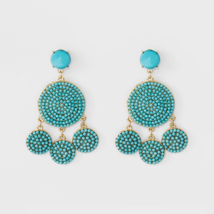 Sugarfix By Baublebar Beaded Drop Earrings - Turquoise, Girl's