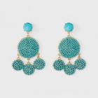 Sugarfix By Baublebar Beaded Drop Earrings - Turquoise, Girl's