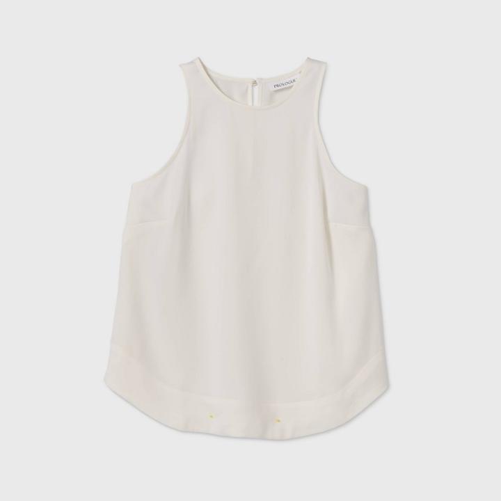 Women's Satin Racerback Tank Top - Prologue White
