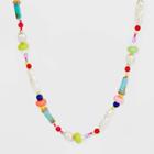 Sugarfix By Baublebar Pearl Beaded Statement Necklace - Blue