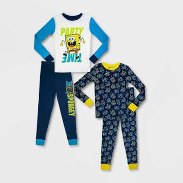 Boys' Spongebob Squarepants 4pc Snug Fit Pajama