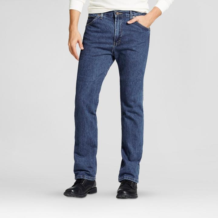 Dickies Men's Regular Straight Fit Denim 6-pocket Jean- Stone Washed