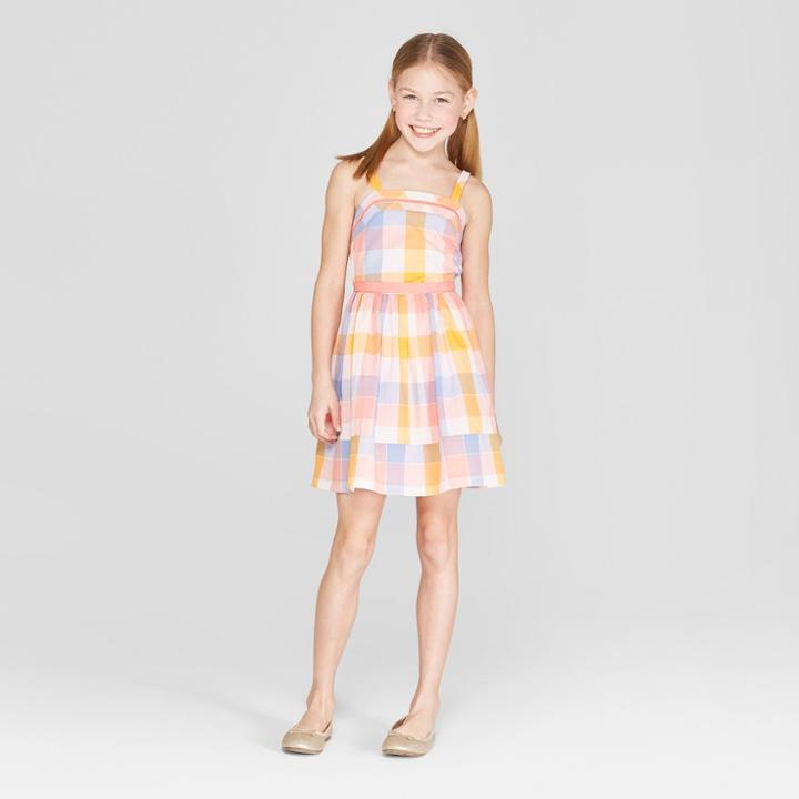 Girls' Plaid Dress - Cat & Jack M,