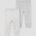 Carter's Just One You Baby 2pk Pants Set - Beige Newborn