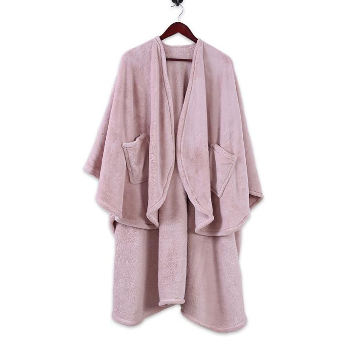 Better Living 58x64 Plush Wrap Wearable Blanket Blush - Better